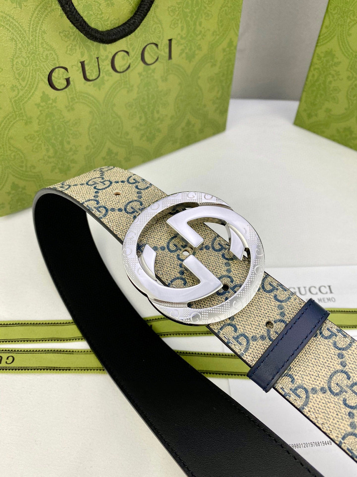 Classic Men's Belt Gold Buckle & Silver Buckle - product view 6