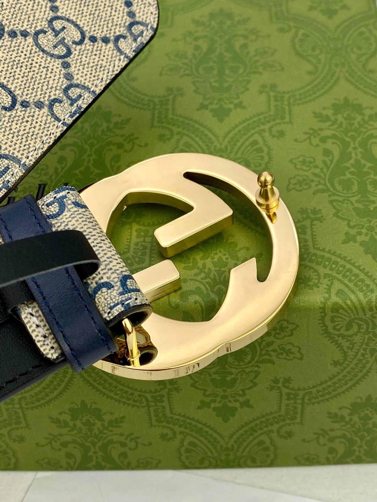 Classic Men's Belt Gold Buckle & Silver Buckle - product view 7