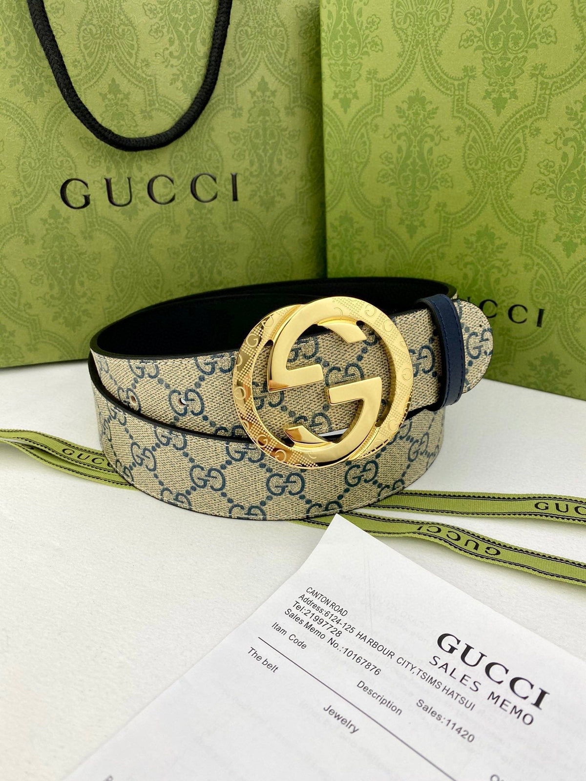 Classic Men's Belt Gold Buckle & Silver Buckle - product view 9