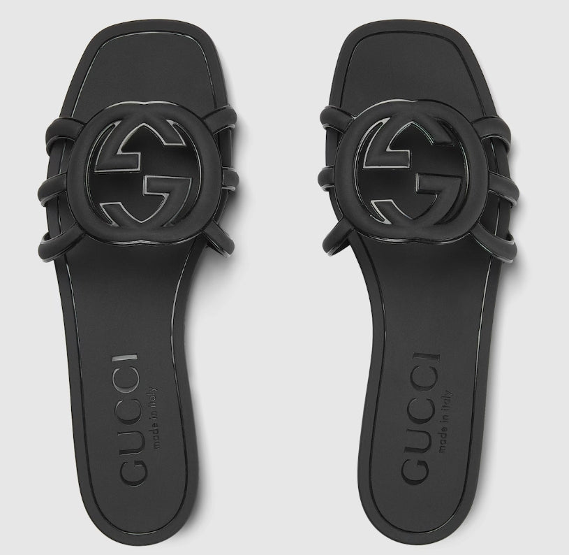 Minimal Luxe Double G Logo Slides - product view 1