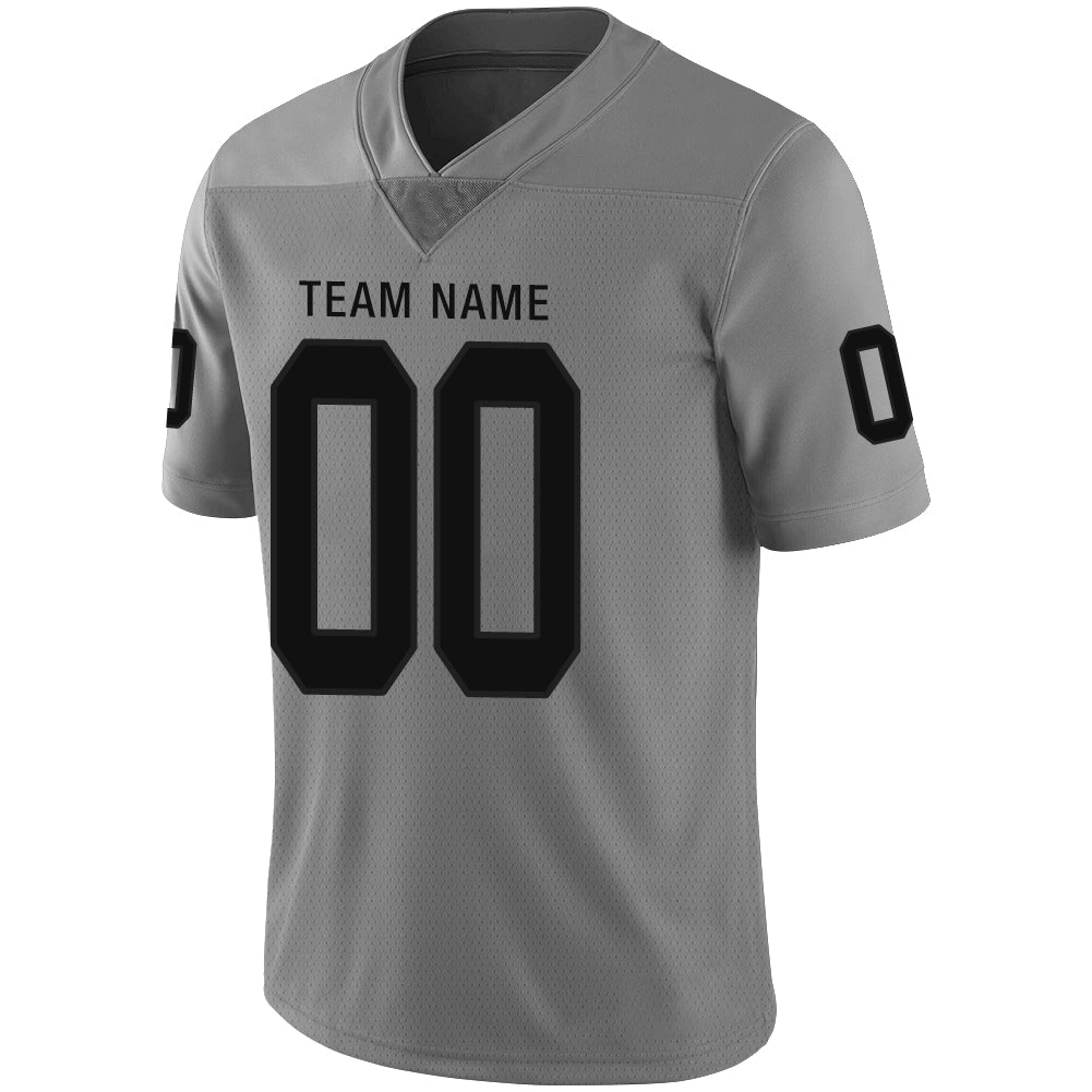 American Football Jersey | Custom L.Raiders Stitched American Football Jerseys Personalize Birthday Gifts Grey Jersey - image 4