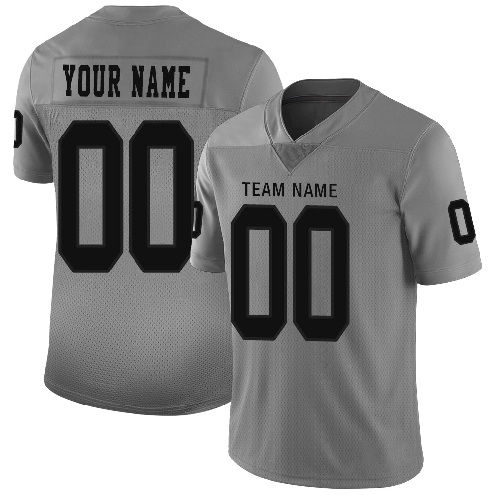 American Football Jersey | Custom L.Raiders Stitched American Football Jerseys Personalize Birthday Gifts Grey Jersey - image 1