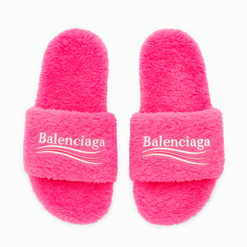 Furry Slide Sandal - product view 4