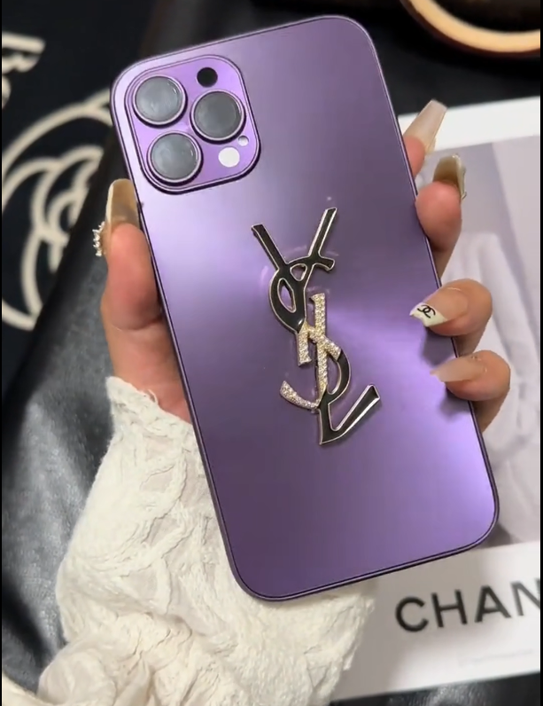 Elegant Letter Shine x Mono iPhone Case With Chain - product view 6