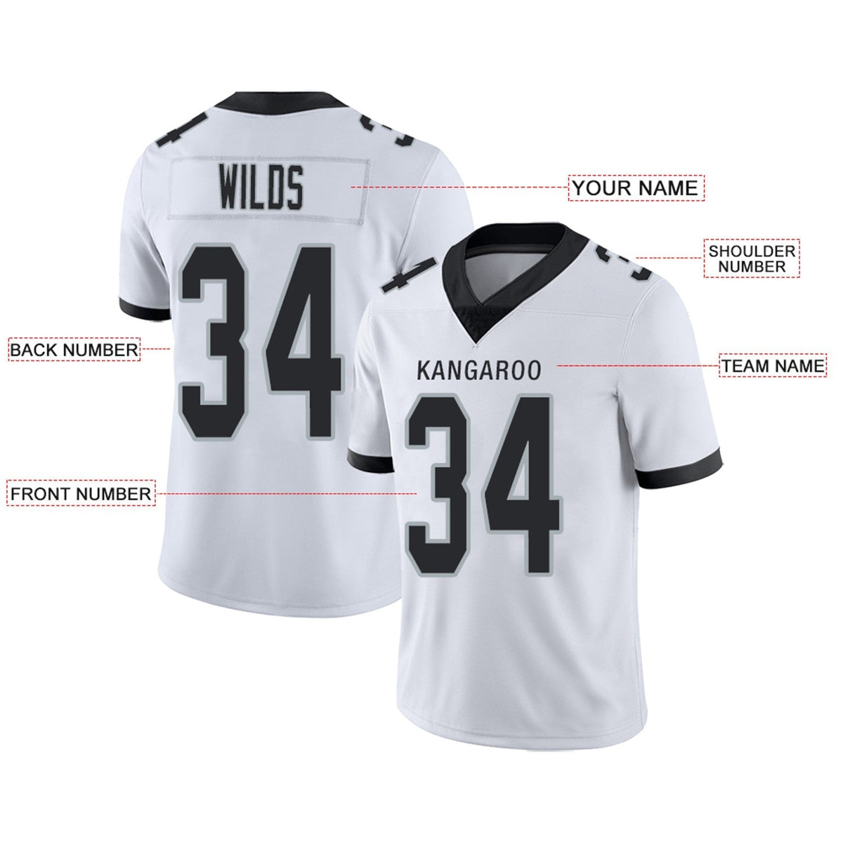 American Football Jersey | Custom L.Raiders Football Jerseys Team Player or Personalized Design Your Own Name for Men's Women's Youth Jerseys Black - image 4