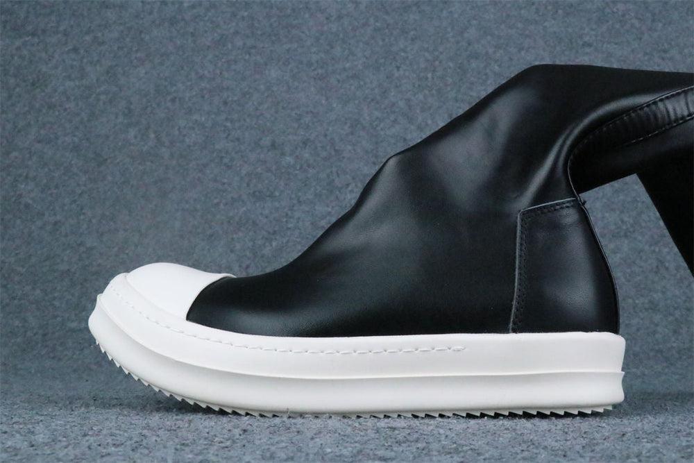 Rick Owens Wmns DRKSHDW Abstract Stockings Boot 'Black Milk' - product view 1