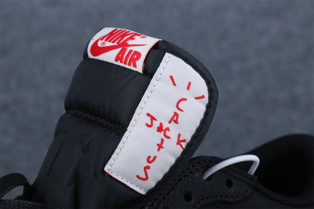 (Custom) Air Jordan 1 Low Sneakers 'Black Red' - product view 8