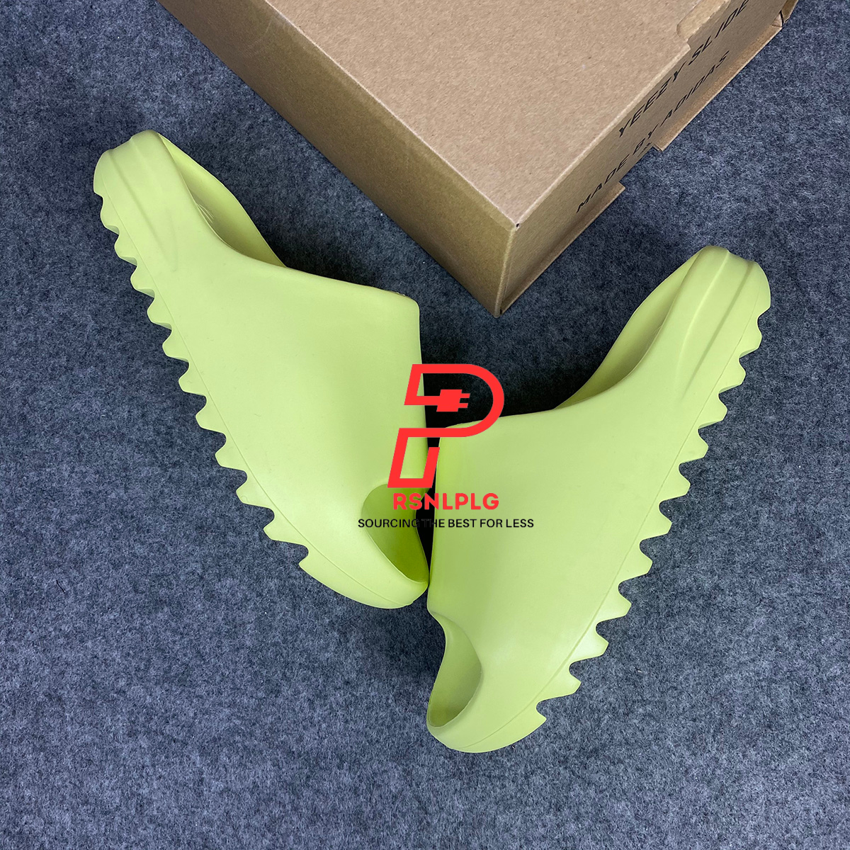 Yeezy Slides 'Glow Green' - product view 12