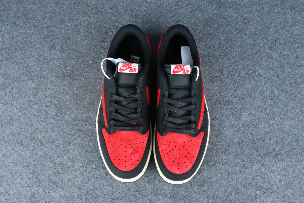 (Custom) Air Jordan 1 Low Sneakers 'Black Red' - product view 13
