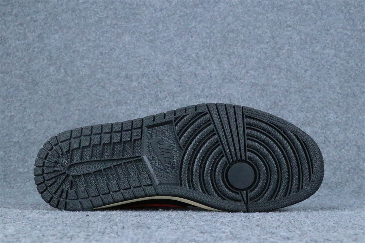 (Custom) Air Jordan 1 Low Sneakers 'Black Red' - product view 3